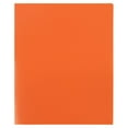 thumbnail image 3 of JAM Paper Heavy Duty Plastic Two Pocket Presentation Folders, Orange, 108/pack, 3 of 5