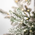 thumbnail image 4 of Vickerman 9' x 65" Flocked Yukon Display Artificial Christmas Tree with Warm White LED Lights., 4 of 5