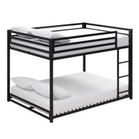 DHP Miles Metal Full/Full Bunk Bed, Black