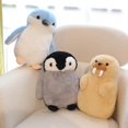 thumbnail image 4 of Animal marino pingüino de peluche de juguete muñeca de morsa regalos de cumpleaños para niños muñeca cómoda para dormir almohada de buena calidad, 4 of 5