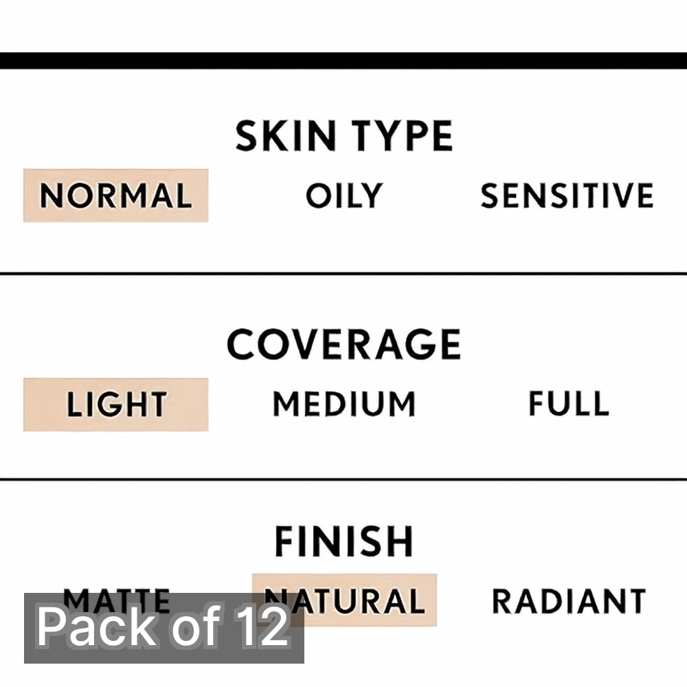 CoverGirl TruBlend Liquid Foundation, L-1 Ivory, 1 oz (Pack of 12)