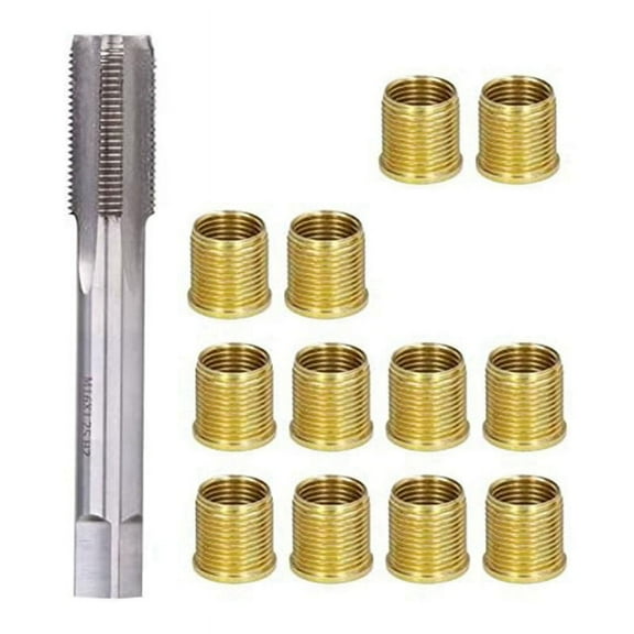 Spark Plug Thread Repair Tools, High Speed Steel Tap with M14X1.25 Inserts and M16X1.25 Kit