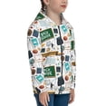 thumbnail image 5 of Naloa Back To School A Teenage Zipper Hoodie, Long Sleeve Zip Up Hoodies Casual Jackets Tops for 7-12 Years-Medium, 5 of 6