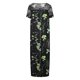 thumbnail image 5 of Vestidos estampados florales de manga corta con empalme de malla de cuello redondo informal de verano para mujer Fridja bnh3460, 5 of 9