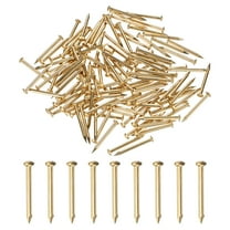 Uxcell 100-Pack Small Tiny Nails, 2mm x 25mm Brass Nails Hardware Round Head