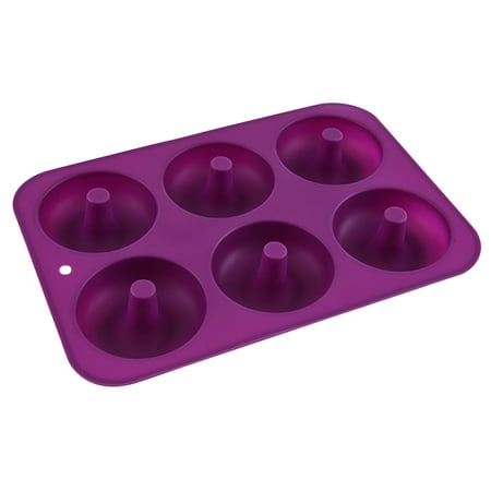 

Yrtoes Chocolate Bar Mold Mooncake Mold 6-Cavity Silicone Donut Baking Pan Non-Stick Mold Dishwasher Decoration Tools