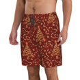 thumbnail image 2 of Fotbe Christmas Tree On A Red Background Trajes de Baño Estampados para Hombre, Shorts de Verano de Secado Rápido, Ropa de Playa, Bañadores-Small, 2 of 6
