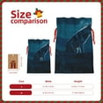 thumbnail image 3 of Pofeuu Lonely Night Wolf Print Burlap Bags with Drawstrings Drawstring Gift Bags Pouch Bag for Thankgiving Birthday Party Gift Wrapping Treats and Party Favors-Medium, 3 of 9