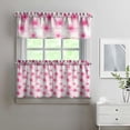 thumbnail image 2 of Vintage Country Curtains 24 Inch - 3 Panel Rustic Bloom Set with Bohemian Wildflowers, Rod Pocket, 2 of 2