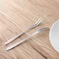 thumbnail image 3 of LIFKOME 20pcs Stainless Steel Fruit Forks Two Teeth Dessert Forks Practical Cake Forks Party Supplies for Home Banquet Bar, 3 of 8