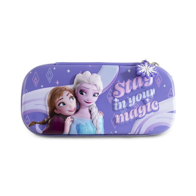 Lapicera Frozen Diseño 3D, Estuche Escolar Elsa y Ana