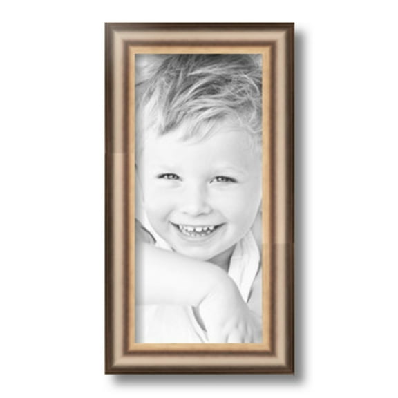 ArtToFrames 6x13" Anique Silver Picture Frame, Silver Wood Poster Frame, with Regular Glass and 2 (FBPL-4964)