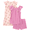 Pink Floral, variant on Toddler Pajama Set, 3-Piece, Sizes 12M-5T