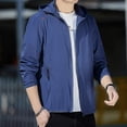 thumbnail image 4 of Levmjia Men's UPF50+ Sun Protection Hoodie Nylon Spandex Lightweight Jacket Quick-Dry Outdoor Windbreaker Fishing Hiking Skin Coat Breathable Hooded Jacket M-5XL, 4 of 4