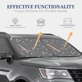 thumbnail image 4 of Haiem Airplane Routes Around The World Windshield Sun Shade: Universal Foldable 2-Piece Car Front Window Sunshade - Blocks Uv Rays, And Reduces Heat,Essential Car Accessory Medium, 4 of 7