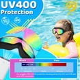 thumbnail image 5 of Vvinca Swim Goggles, Kids Goggles with Earplugs& Nose Clip Wide View Anti-Fog/UV Swimming Goggles for Age 3-15 Boys Girls, 5 of 8