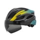 thumbnail image 5 of Casco de bicicleta Casco de bicicleta de carretera ajuste ajustable al aire libre con visera desmontable para hombres mujeres equipo de ciclismo casco Negro Amarillo, 5 of 8