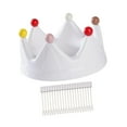 thumbnail image 5 of CoudarTitie Crown Fruit Plate Decoration Multifunctional Candy Serving Plate Serving Tray for Party Dinner Kitchen Table Centerpiece Desk White, 5 of 9