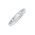 thumbnail image 4 of Bague d'Éternité en Diamant 1 Ct en Or Blanc 14 K pour Femme, Alliance Empilable, 4 of 4