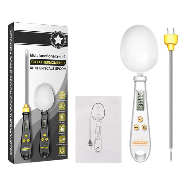 Digital Multifunctional 2 In 1 Spoon Scale With LCD Display: Accurate Grams Measurement & Kitchen