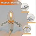 thumbnail image 3 of 5 Base C7 String Bulbs Christmas Village Light Accessory Cord With 5 Led Light Bulb, 3 of 5