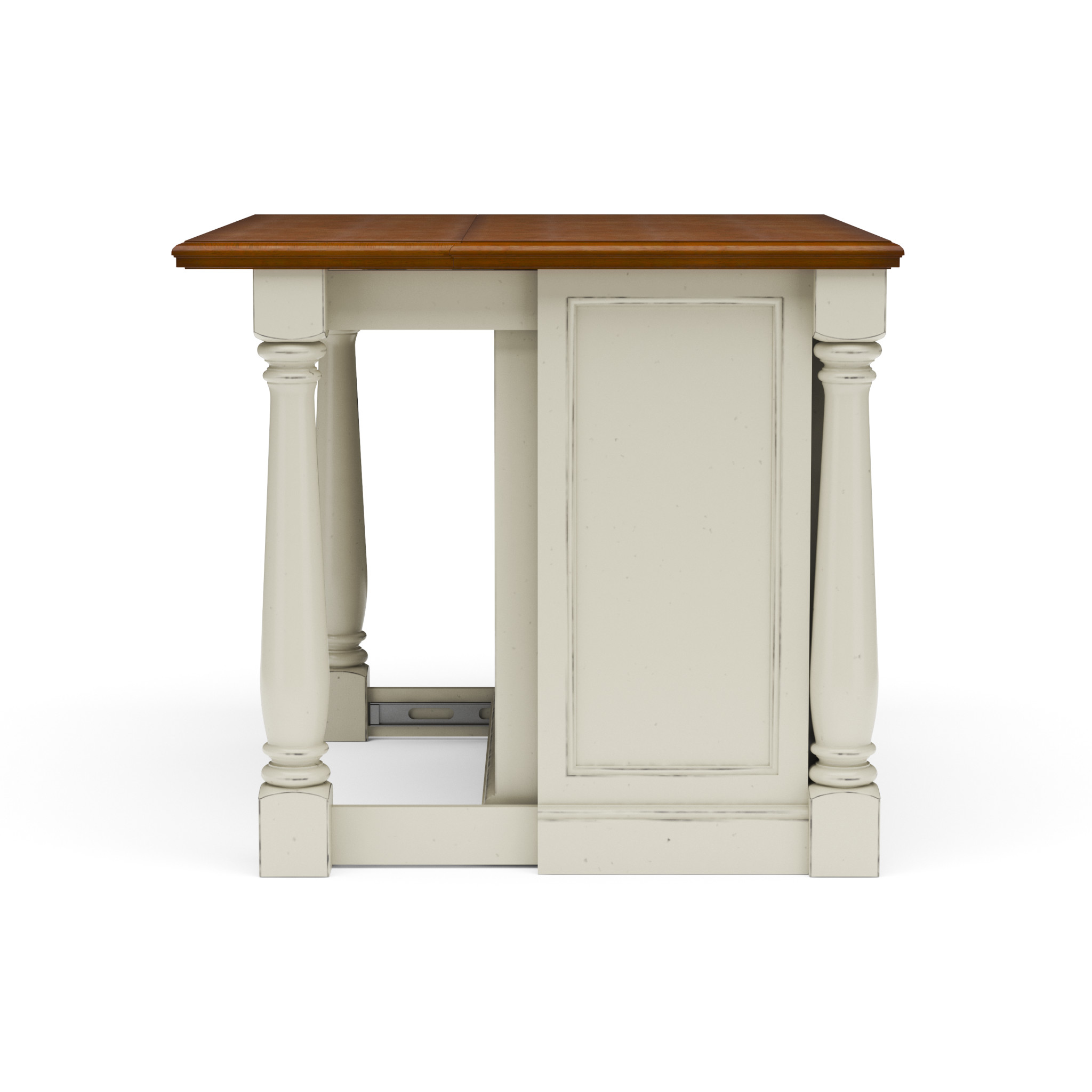 Homestyles Monarch Wood Kitchen Island in Off White - image 3 of 7