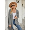 thumbnail image 2 of Richie House Women's Open Front Cardigan Long Sleeve Sweater with Side Pockets ARH2058-A-XL, 2 of 5