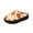 Orange, variant on Women's House Slippers Halloween Print Closed Toe Indoor Bedroom Shoes with Thick Platform Sole, Pumpkin Ghost Maple Leaf Pattern Warm Fleece Lining Anti-Slip Slip On Slippers Light Purple