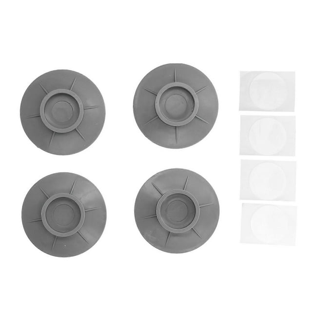 Lot de 4 patins antidérapants à ventouse pour machine à laver, anti-vibrations et anti-bruit