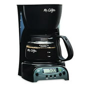 Mr. Coffee 4-Cup Programmable Coffee Maker, Black (DRX5-RB)