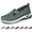 Green, variant on TKing Fashion 2024 New Women's Woven Breathable Soft Sole Shoes - Non Slip Walking Slip on Diabetic Foam Shoes, Lightweight Comfort Platform Mesh Slip in Sneakers Arch Support