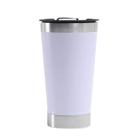 

COFEST Cups Double Layer 304 Stainless Steel Portable Coffee Cup With Bottle Opener Insulated Cup Car Portable Cup White