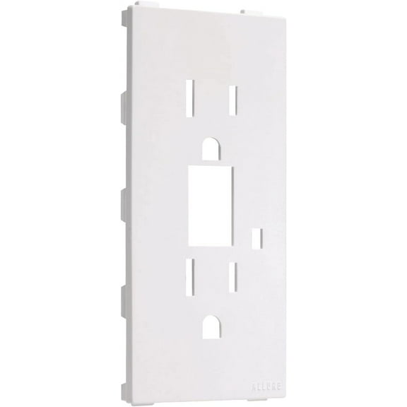 A52W Allure Nonmetallic Wallplate with GFCI Insert, White
