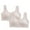 Pink, variant on Padded Sports Bras 2 Pack Girls Training Bra with Pads Seamless Sport Bra for Teen Girls Comfyable Cotton Training Bra Beige 14Y
