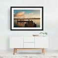 thumbnail image 2 of Sunset at Browns Landing, Palatka - Palatka Florida Photography Sunset Scenic Water Boardwalk Black Framed Wall Art Print 5 x 7 inches, 2 of 4