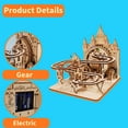 thumbnail image 5 of Electric 3D Wooden Puzzles Marble Run Model Kits Brain Teaser Puzzle DIY handmade Christmas gift(Without battery), 5 of 9