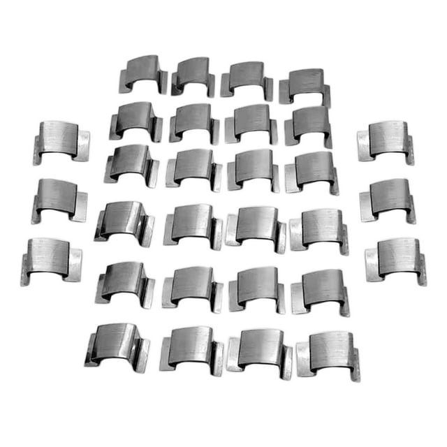 Clips de Fixation en Acier Inoxydable et 50 Pièces en Verre