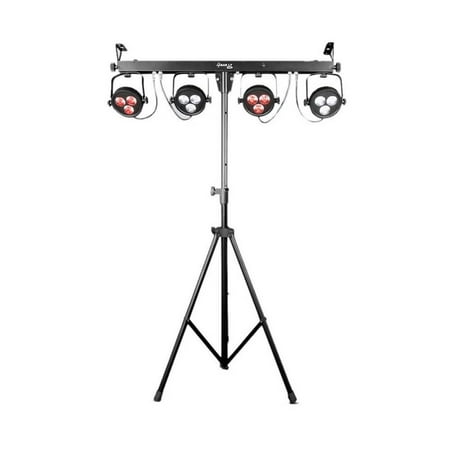 Chauvet DJ 4BAR LT USB Complete Wash Lighting System w/ Tripod, Footswitch + Bag