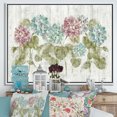 thumbnail image 3 of Red and Blue Vibrant Hydrangea Flowers - Cabin & Lodge Framed Canvas, 3 of 3