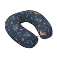 thumbnail image 2 of KLL Cartoon Deers Pattern Memory Foam Cervical Neck Pillow Versatile U-Shaped Pillows for Home/Office/Camping/Travelling/Soft Washable Cover, 2 of 8