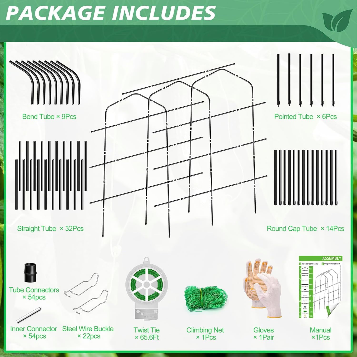 Tall Garden Arch Trellis for Climbing Plants Outdoor, 7.2 ft Walkway Trellis, Heavy Metal Archway  Tunnel Large Trellis for Vegetables Fruits Flower Plant Cucumber Trellis for Garden Raised Bed