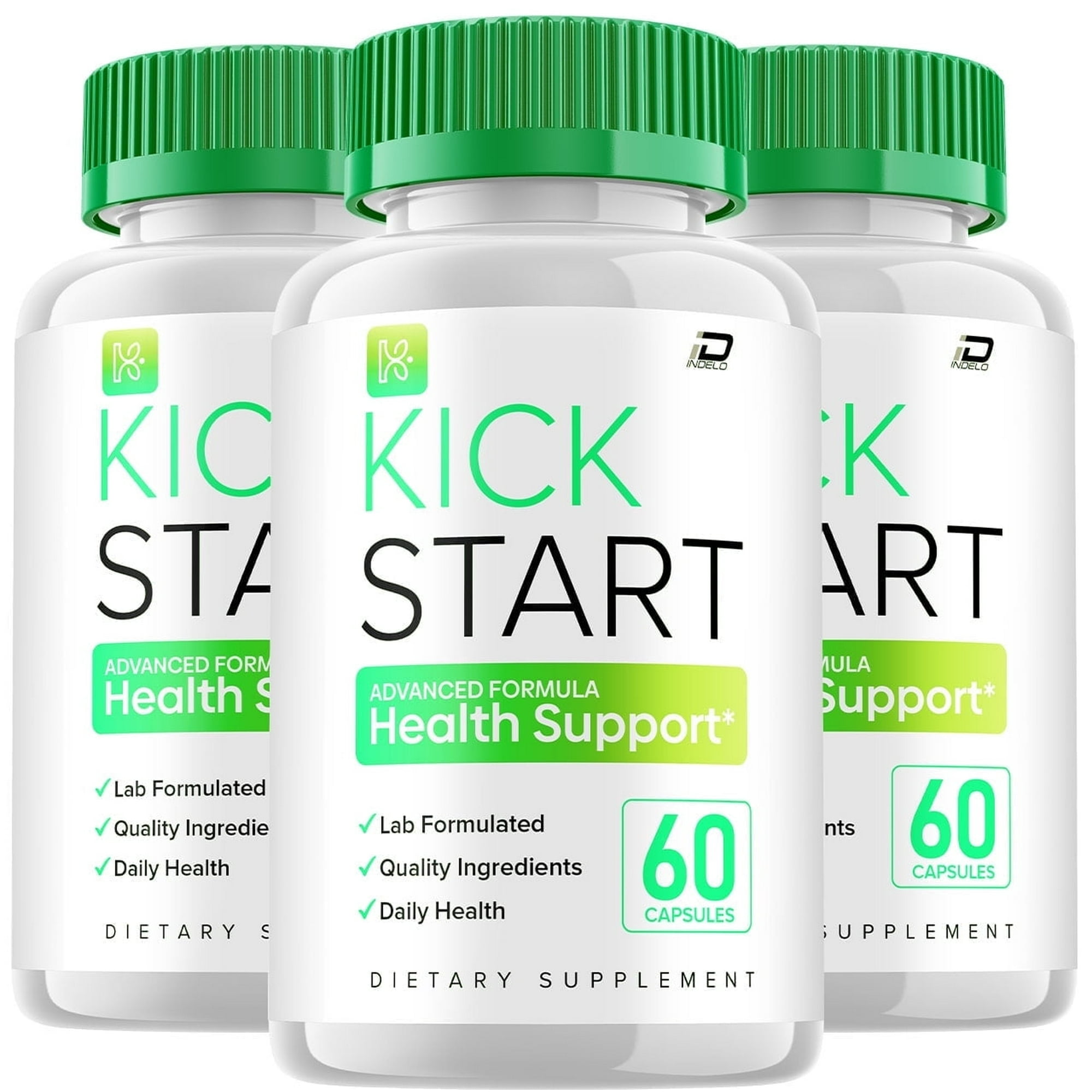Kick Start Capsules – KickStart All Natural Glycogen Support, 3 Pack, 180 Capsules