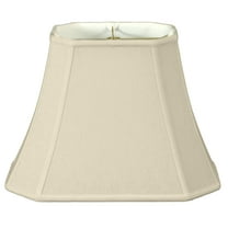 Royal Designs 14" Rectangle Cut Corner Lamp Shade Linen Eggshell