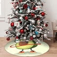 thumbnail image 5 of Sikiie Avocado1 30-48 inches {designName} Print Christmas Tree Skirt Snowman Xmas Tree Skirt with Edge Christmas Decorations for Holiday Party36", 5 of 7