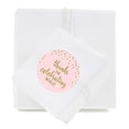 thumbnail image 3 of Andaz Press Blush Pink Gold Glitter Girl's 1st Birthday Party Collection, Round Circle Label Stickers, Thank You for Celebrating with US, 40-Pack, 3 of 3