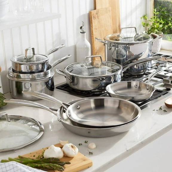 Henckels Tri-Ply Clad Stainless Steel 12 Piece Cookware Set