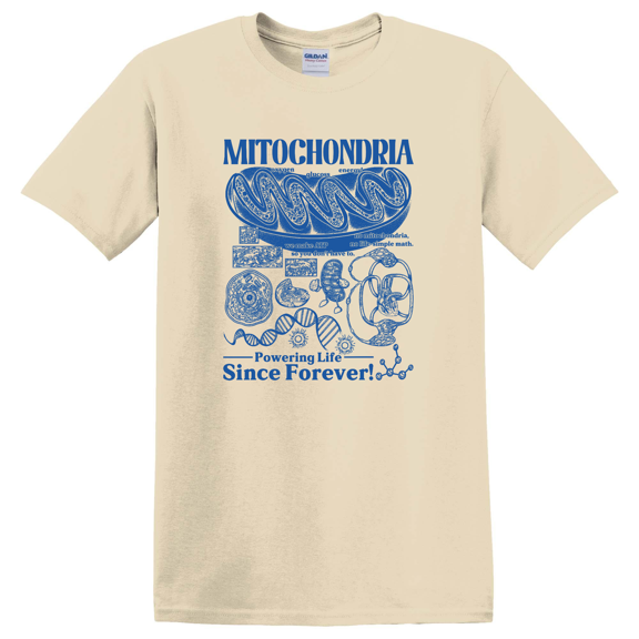 Mitochondria Science Biology Cell Diagram Lab Design T-Shirt