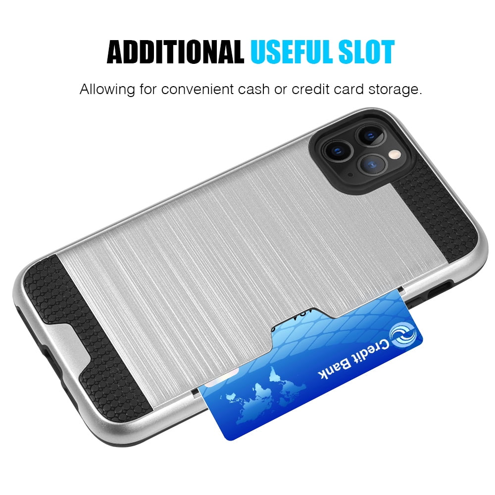 HYBRID CARD TO GO CASE BLACK TPU W/ SILK BACK PLATE FOR for