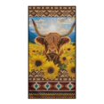 thumbnail image 2 of XYZCANDO Highland Cow Sunflowers Seat Towels Mat Washable for Travel Swimming Outdoor, Lightweight Sweatproof Automotive Seat Towel Protector Non-Slip, 2 of 11