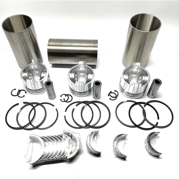 Overhaul Rebuild Kit (not included Valves kit Full Gasket Kit) Compatible with K3C Mitsubishi Engine Iseki TU150 TU155 TU157 TU1600 Mini Tractor MT1601